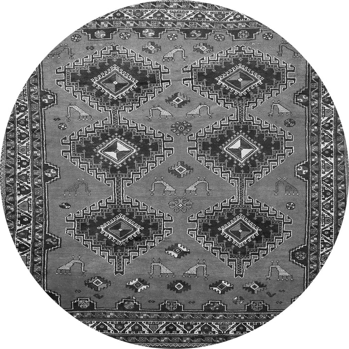 Square Persian Gray Traditional Rug, tr807gry