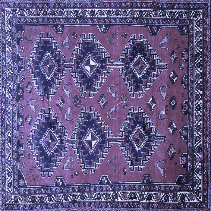 Square Persian Blue Traditional Rug, tr807blu