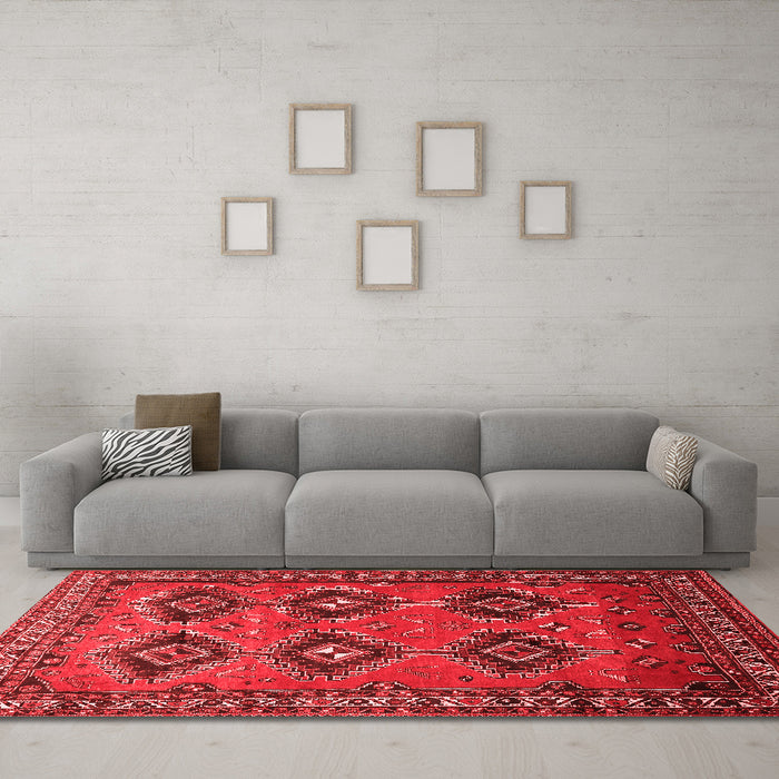 Traditional Red Washable Rugs