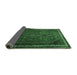 Sideview of Persian Emerald Green Traditional Rug, tr808emgrn