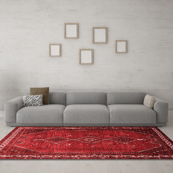 Traditional Red Washable Rugs