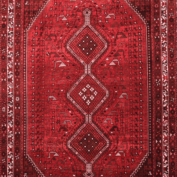 Machine Washable Persian Red Traditional Rug, wshtr808red