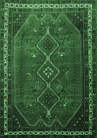 Persian Emerald Green Traditional Rug, tr808emgrn