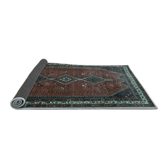 Sideview of Persian Light Blue Traditional Rug, tr808lblu