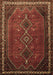 Machine Washable Persian Brown Traditional Rug, wshtr808brn