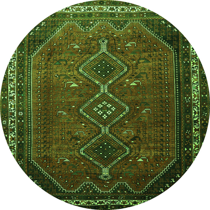 Machine Washable Persian Green Traditional Area Rugs, wshtr808grn