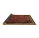 Sideview of Persian Brown Traditional Rug, tr808brn