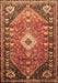 Machine Washable Persian Brown Traditional Rug, wshtr809brn