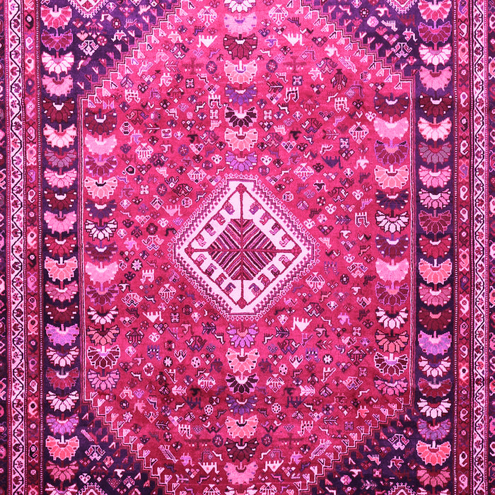 Machine Washable Persian Pink Traditional Rug, wshtr809pnk