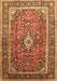 Medallion Brown Traditional Rug, tr80brn