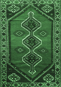 Persian Emerald Green Traditional Rug, tr810emgrn