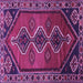 Square Machine Washable Persian Purple Traditional Area Rugs, wshtr810pur