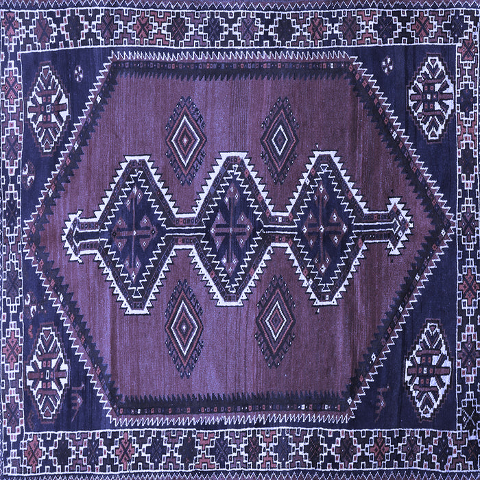Square Persian Blue Traditional Rug, tr810blu