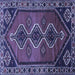 Square Persian Blue Traditional Rug, tr810blu