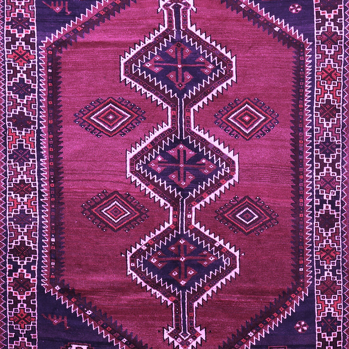 Machine Washable Persian Purple Traditional Area Rugs, wshtr810pur
