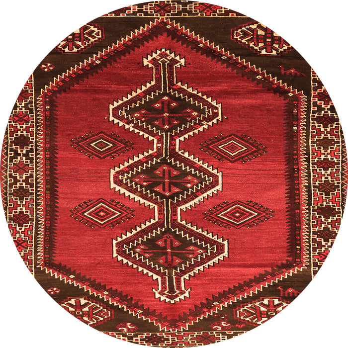 Square Persian Orange Traditional Rug, tr810org