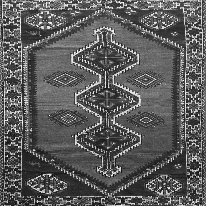 Serging Thickness of Persian Gray Traditional Rug, tr810gry
