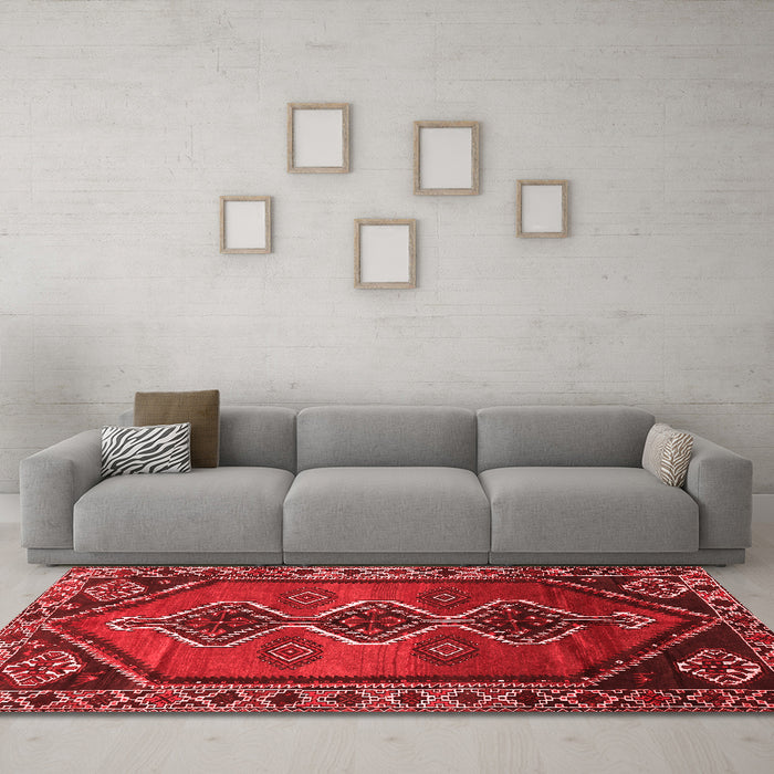 Traditional Red Washable Rugs