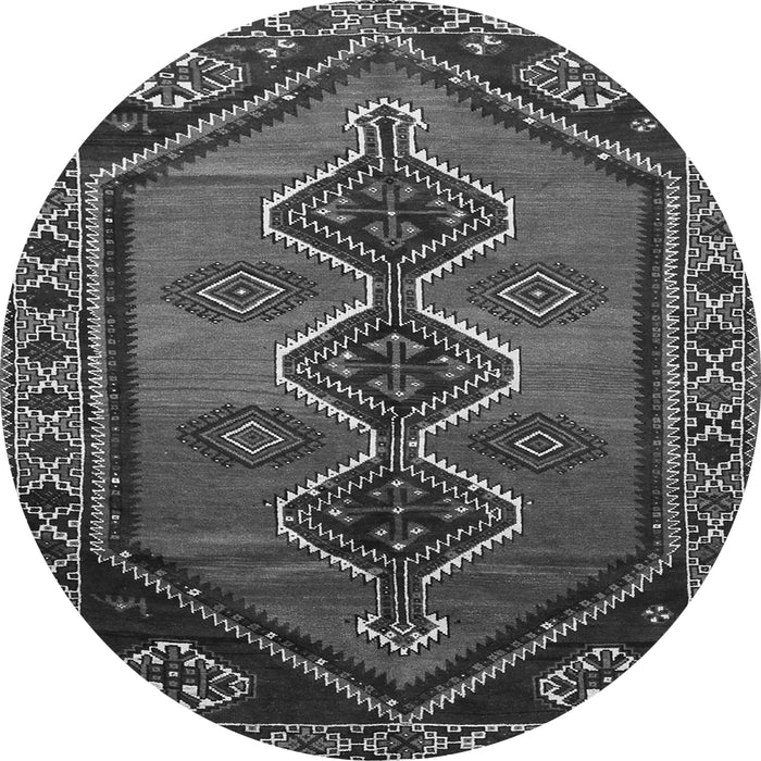 Square Persian Gray Traditional Rug, tr810gry