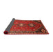 Sideview of Traditional Red Persian Rug, tr811