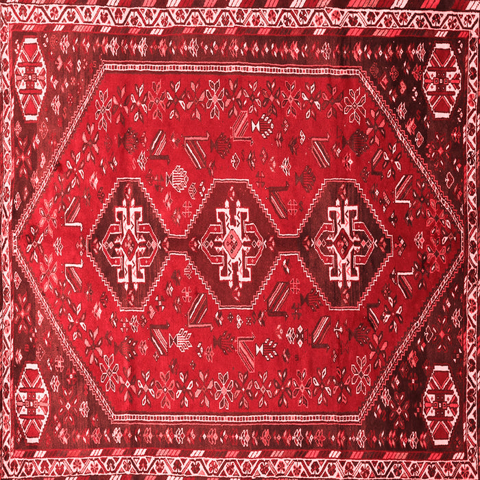 Machine Washable Persian Red Traditional Rug, wshtr811red