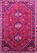 Machine Washable Persian Pink Traditional Rug, wshtr811pnk