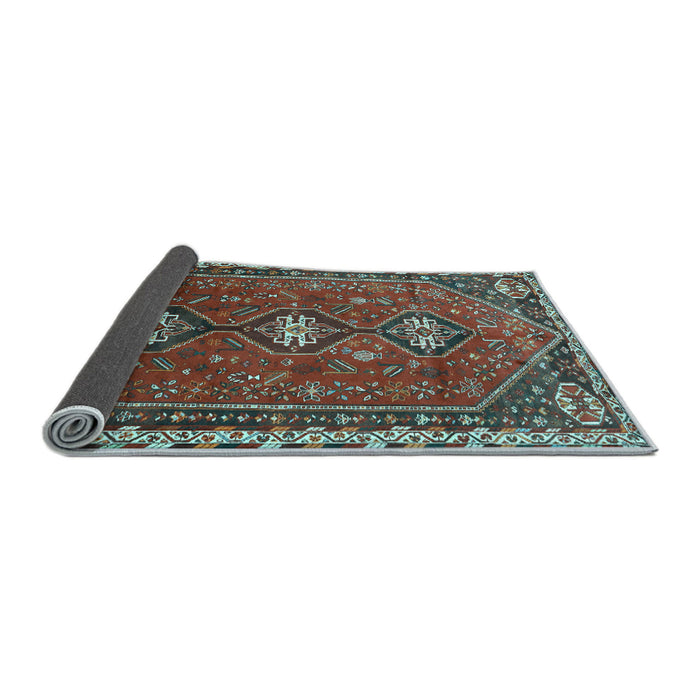 Sideview of Persian Light Blue Traditional Rug, tr811lblu