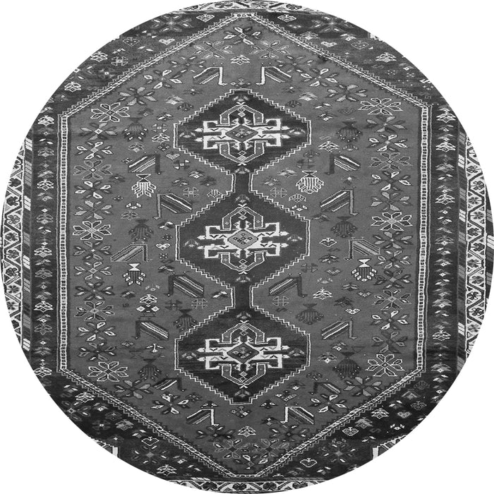 Machine Washable Persian Gray Traditional Rug, wshtr811gry