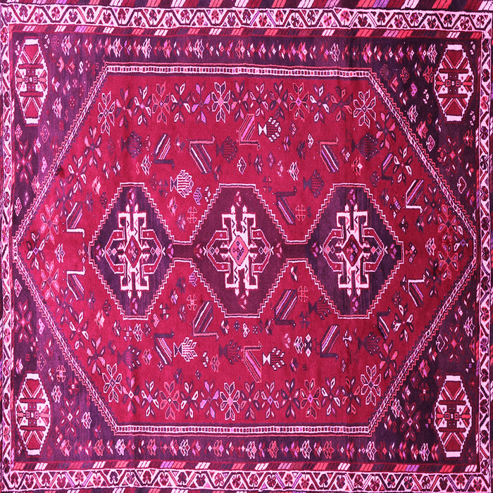 Square Persian Pink Traditional Rug, tr811pnk