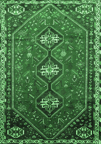 Persian Emerald Green Traditional Rug, tr811emgrn