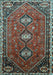 Machine Washable Persian Light Blue Traditional Rug, wshtr811lblu