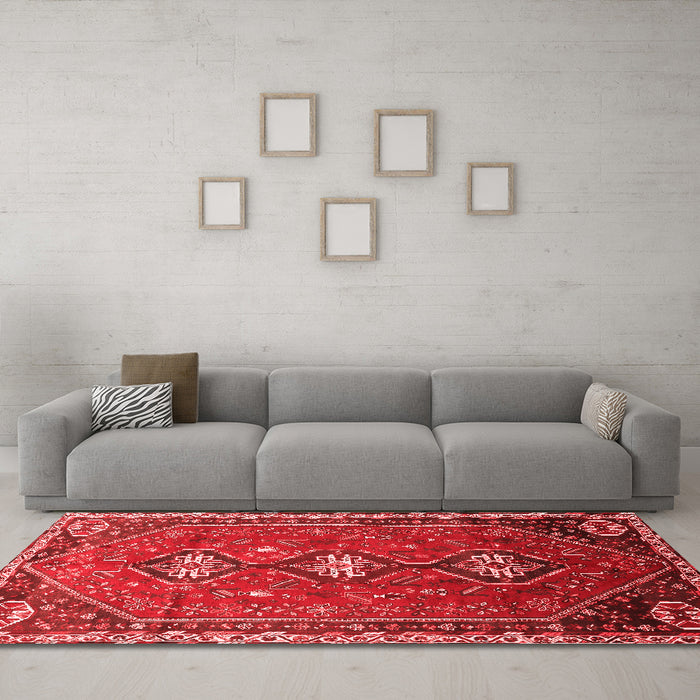 Traditional Red Washable Rugs