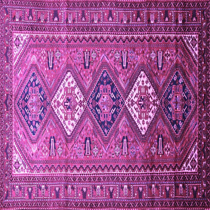 Square Persian Purple Traditional Rug, tr812pur