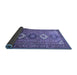 Sideview of Persian Blue Traditional Rug, tr812blu