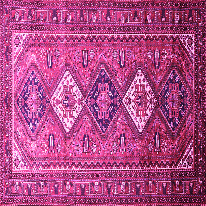 Square Persian Pink Traditional Rug, tr812pnk
