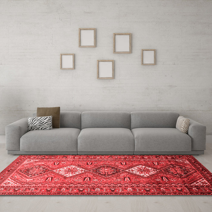 Traditional Red Washable Rugs