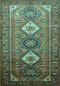 Persian Turquoise Traditional Rug, tr812turq