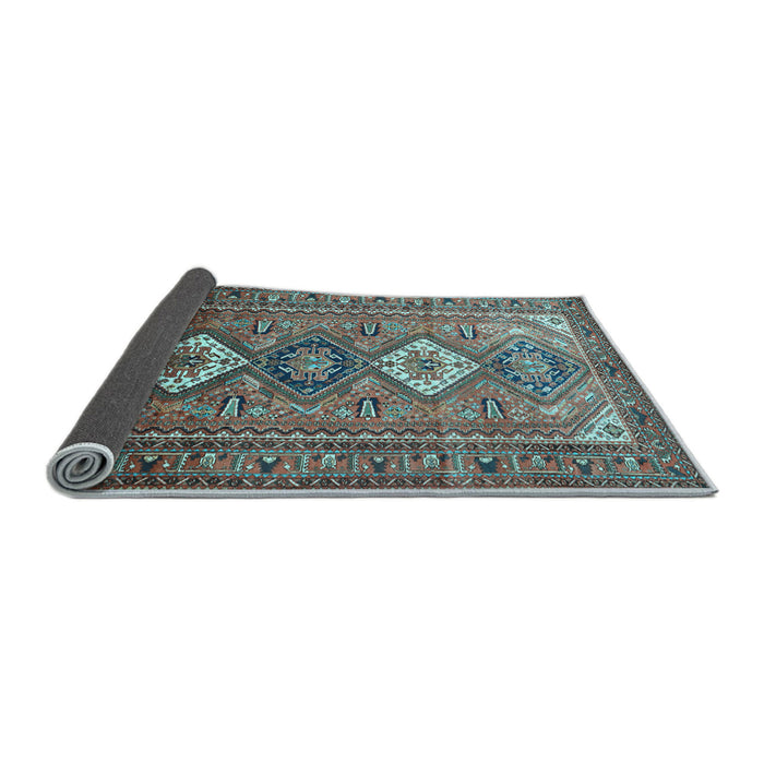 Sideview of Persian Light Blue Traditional Rug, tr812lblu