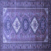 Square Persian Blue Traditional Rug, tr812blu