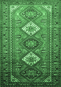 Persian Emerald Green Traditional Rug, tr812emgrn