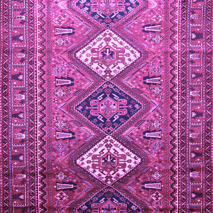 Machine Washable Persian Purple Traditional Area Rugs, wshtr812pur