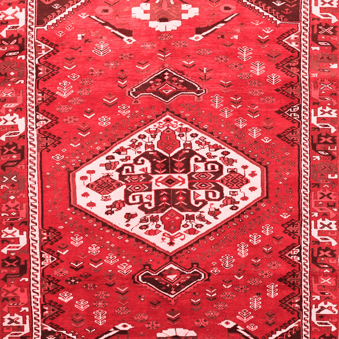 Machine Washable Persian Red Traditional Rug, wshtr813red