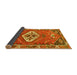 Sideview of Persian Yellow Traditional Rug, tr813yw