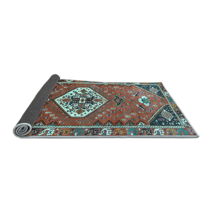 Sideview of Persian Light Blue Traditional Rug, tr813lblu