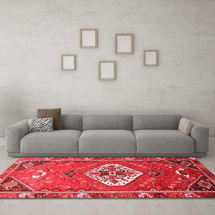 Traditional Red Washable Rugs