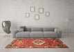 Machine Washable Persian Brown Traditional Rug in a Living Room,, wshtr813brn