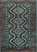 Machine Washable Persian Light Blue Traditional Rug, wshtr814lblu