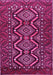 Machine Washable Persian Pink Traditional Rug, wshtr814pnk