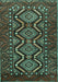 Persian Turquoise Traditional Rug, tr814turq