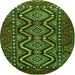 Machine Washable Persian Green Traditional Area Rugs, wshtr814grn